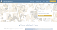 Desktop Screenshot of hallmarkmanor.com