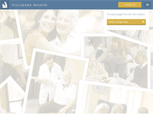 Tablet Screenshot of hallmarkmanor.com